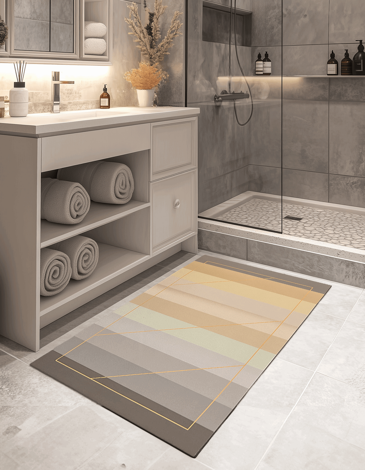 Golden Horizon Bath Mat