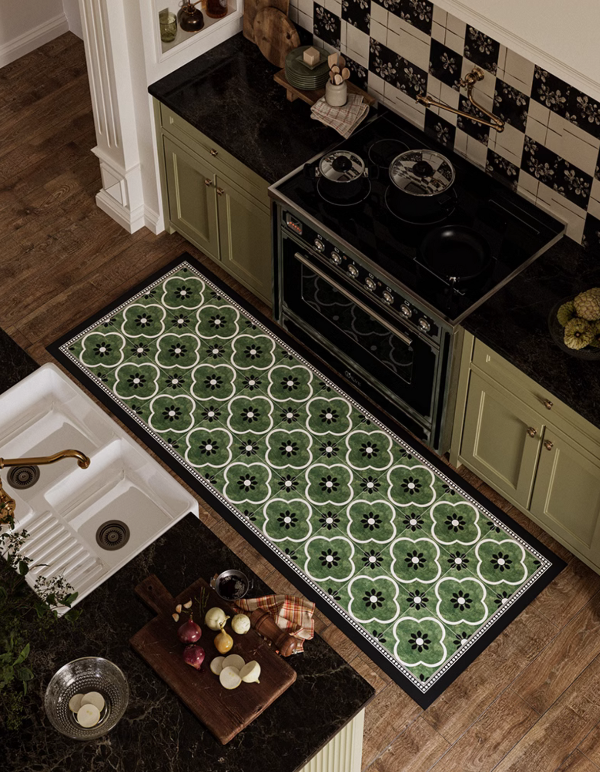 Versailles Tile Kitchen Mat