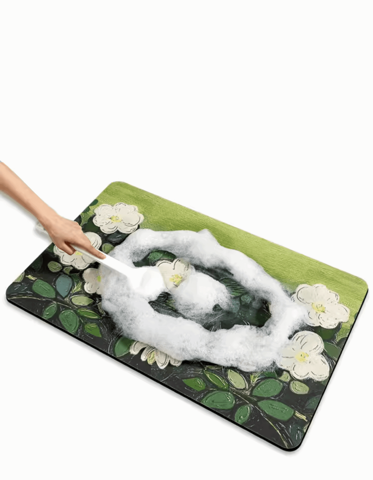 Introduce our absorbent Van Gogh Style Wild Roses Bath Mat. It's fast-drying, antibacterial, anti-mold, while adding a piece of classic art decor to your home.
