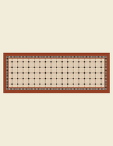 Maison Matta’s Roman Tile Kitchen Mat's tile design and rich rustic color add elegant style to your kitchen. It's anti-slip, cushioned, and easy to maintain