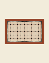 Maison Matta’s Roman Tile Kitchen Mat's tile design and rich rustic color add elegant style to your kitchen. It's anti-slip, cushioned, and easy to maintain