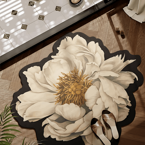 Blooming Noir Bath Mat