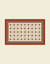 Maison Matta’s Roman Tile Kitchen Mat's tile design and rich rustic color add elegant style to your kitchen. It's anti-slip, cushioned, and easy to maintain