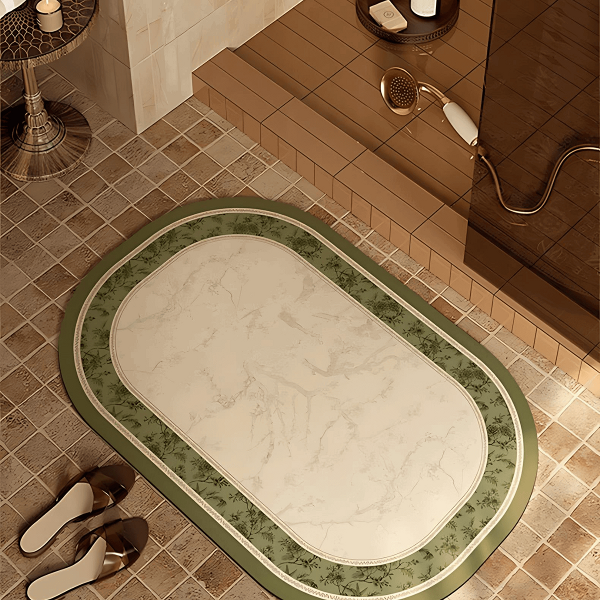 Olive Whisper Bath Mat | Stylish & Practical Bath Mat | 20*31"