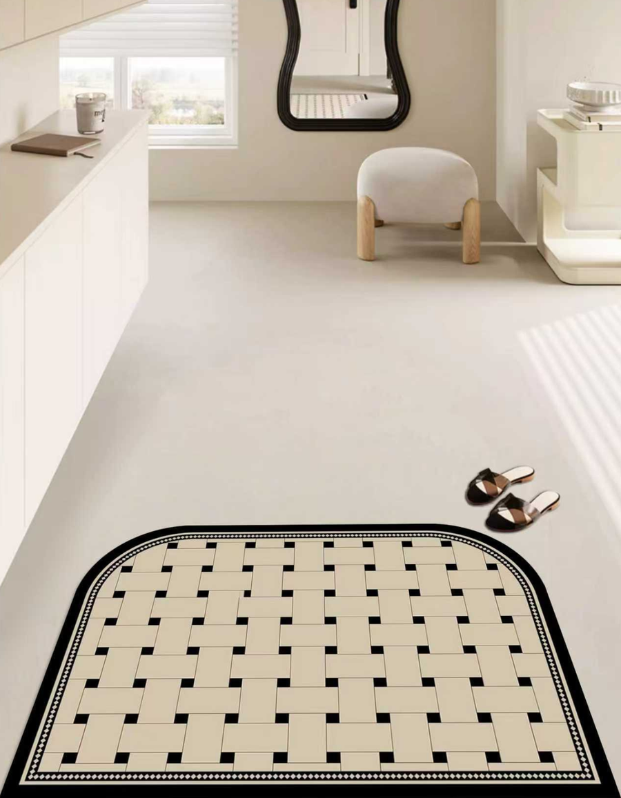 Checkerboard Door Mat | Elegant & Decorative Entrance Mat | 24*35 ...