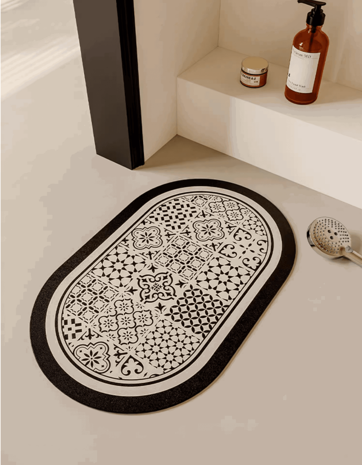 Introduce the stylish UnRoll Classic Patchwork Bath Mat. Transform your bathroom routine with an ultra-absorbent, fast-drying, anti-bacterial and elegant bathroom mat. 