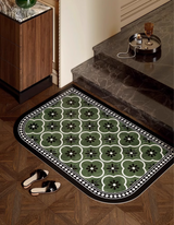 French-inspired Versailles Tile Door Mat with classic quatrefoil motif.