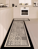 The Classic Patchwork Kitchen Mat features a geometric mosaic tile pattern that complements your home decor. It also prevents accidental slips and spills in the kitchen. 