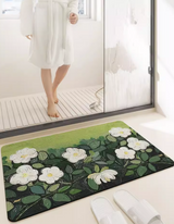 Introduce our absorbent Van Gogh Style Wild Roses Bath Mat. It's fast-drying, antibacterial, anti-mold, while adding a piece of classic art decor to your home. 